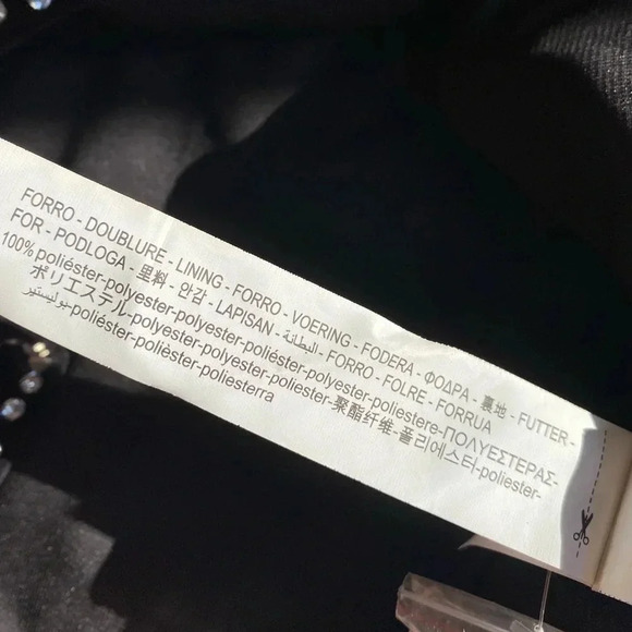 Zara Vest Women’s Medium Velvet Waistcoat with Rhinestones Black - Picture 9 of 13